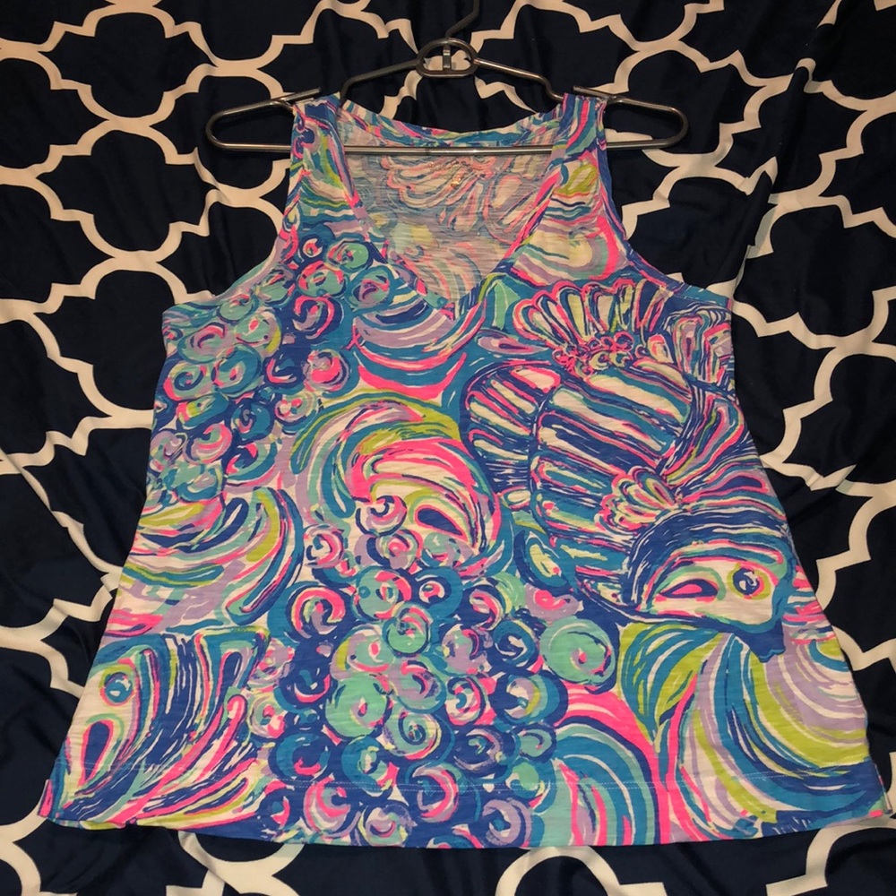 EUC Gillty Pleasure Racerback VNeck Tank Lilly
